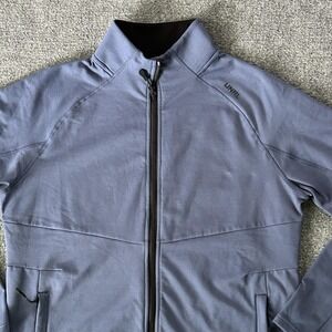 UNRL Track Jacket Mens Medium Blue Softshell Full Zip Athletic Golf Stretch